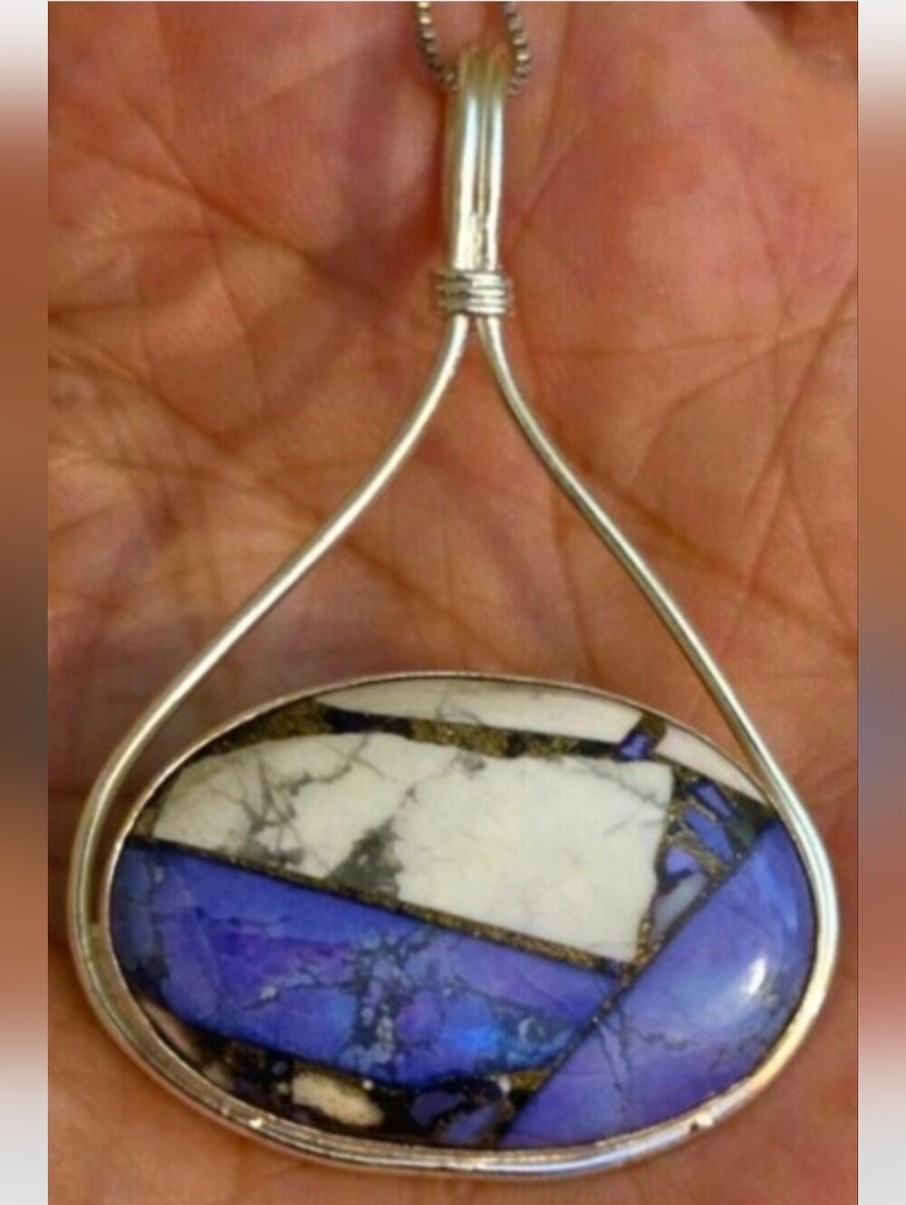 New!925 solid,sterling,manmade,purple dahlia,turquoise,pendant